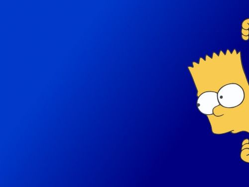 Bart Simpson Peeking