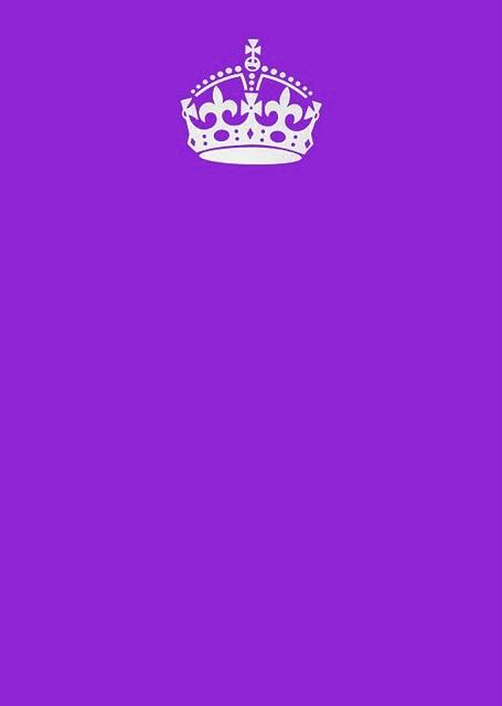 Keep Calm And Carry On Purple