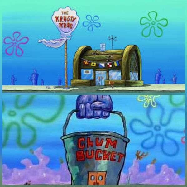 Krusty Krab Vs Chum Bucket